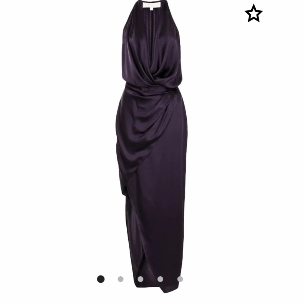 Michelle Mason halterneck purple